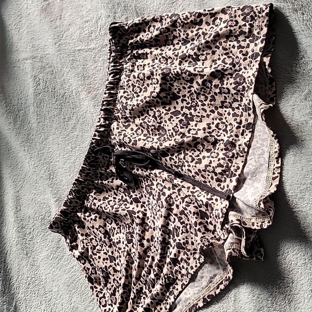 Women's leopard print shorts